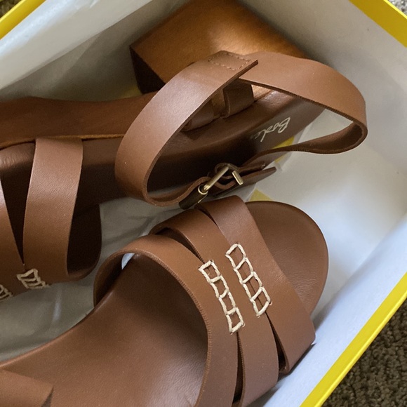 Boden brown heeled platform sandals clogs 37 - Picture 8 of 11